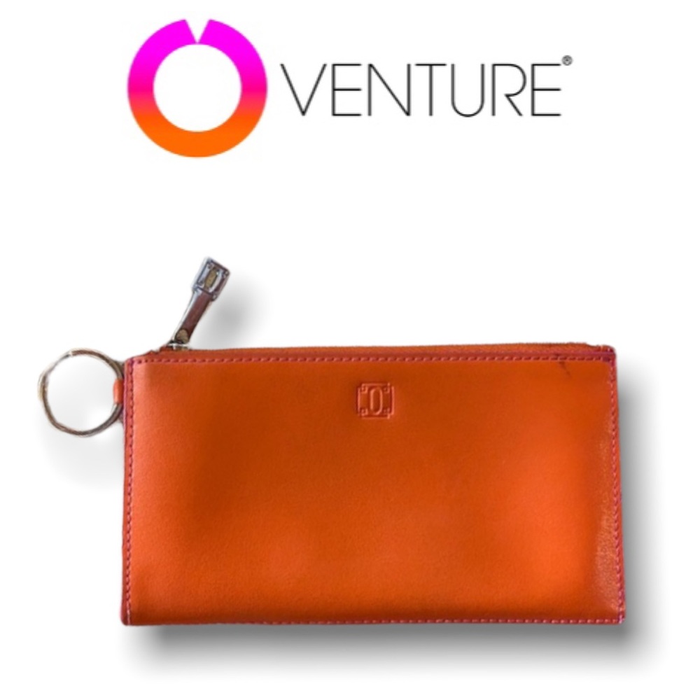 Oventure Large Zip Card Holder- Take me Tangerine!